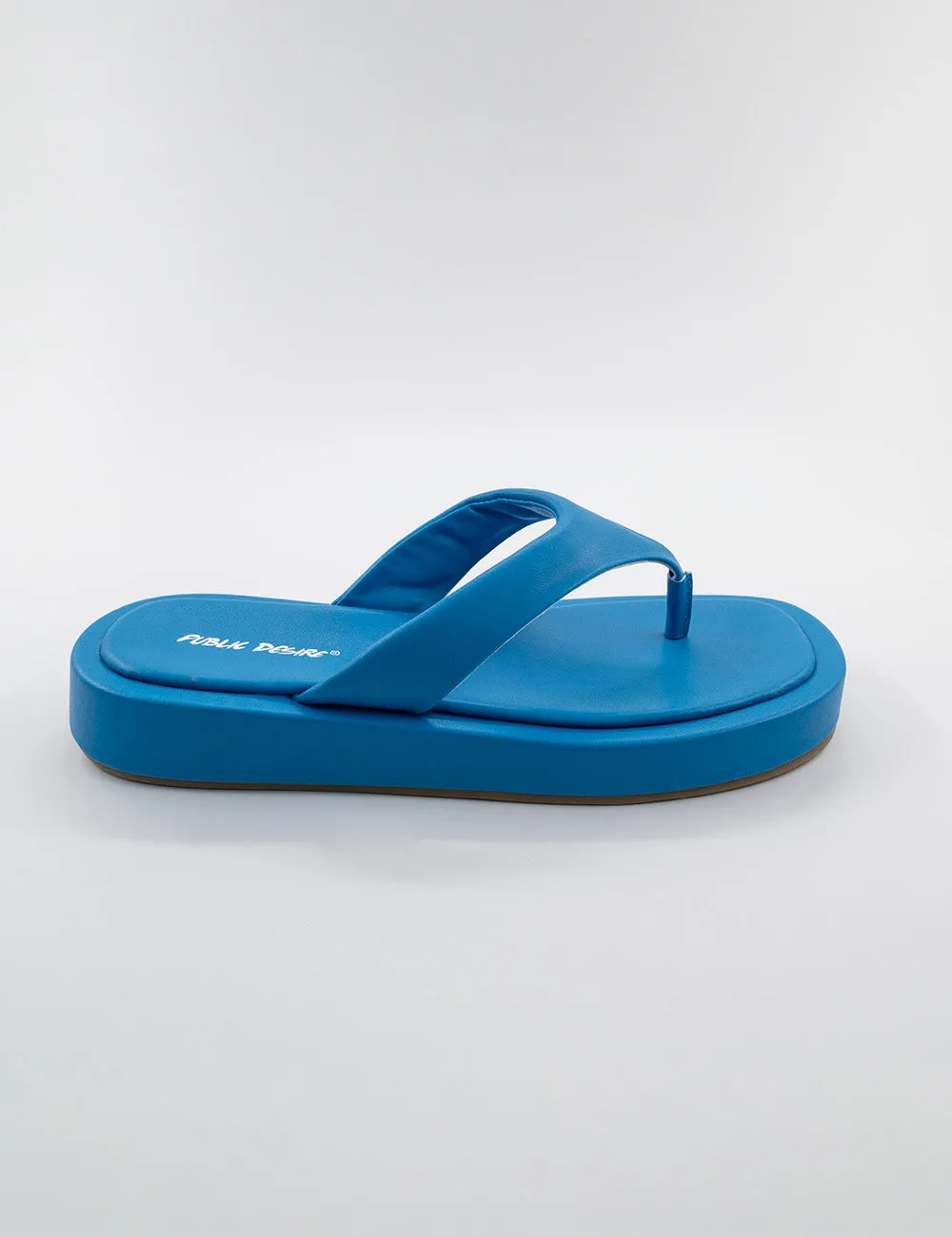 Surfs Up Blue Flatform Flip Flop Sandals
