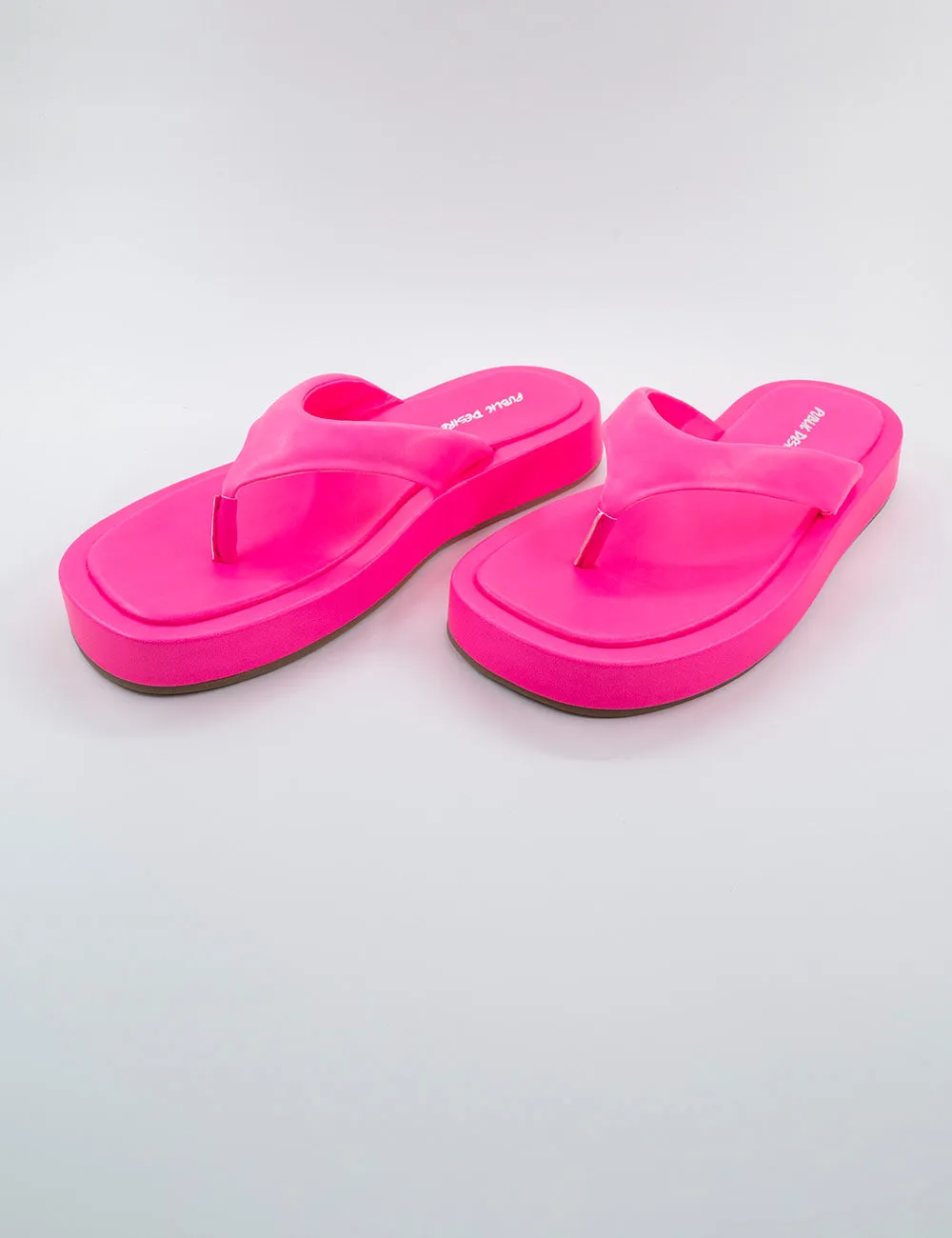 Surfs Up Pink Flatform Flip Flop Sandals