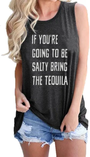 Tank Tops for Women Summer Print Sleeveless T Shirts Casual Loose Graphic Tee Tunic Blouses 2025