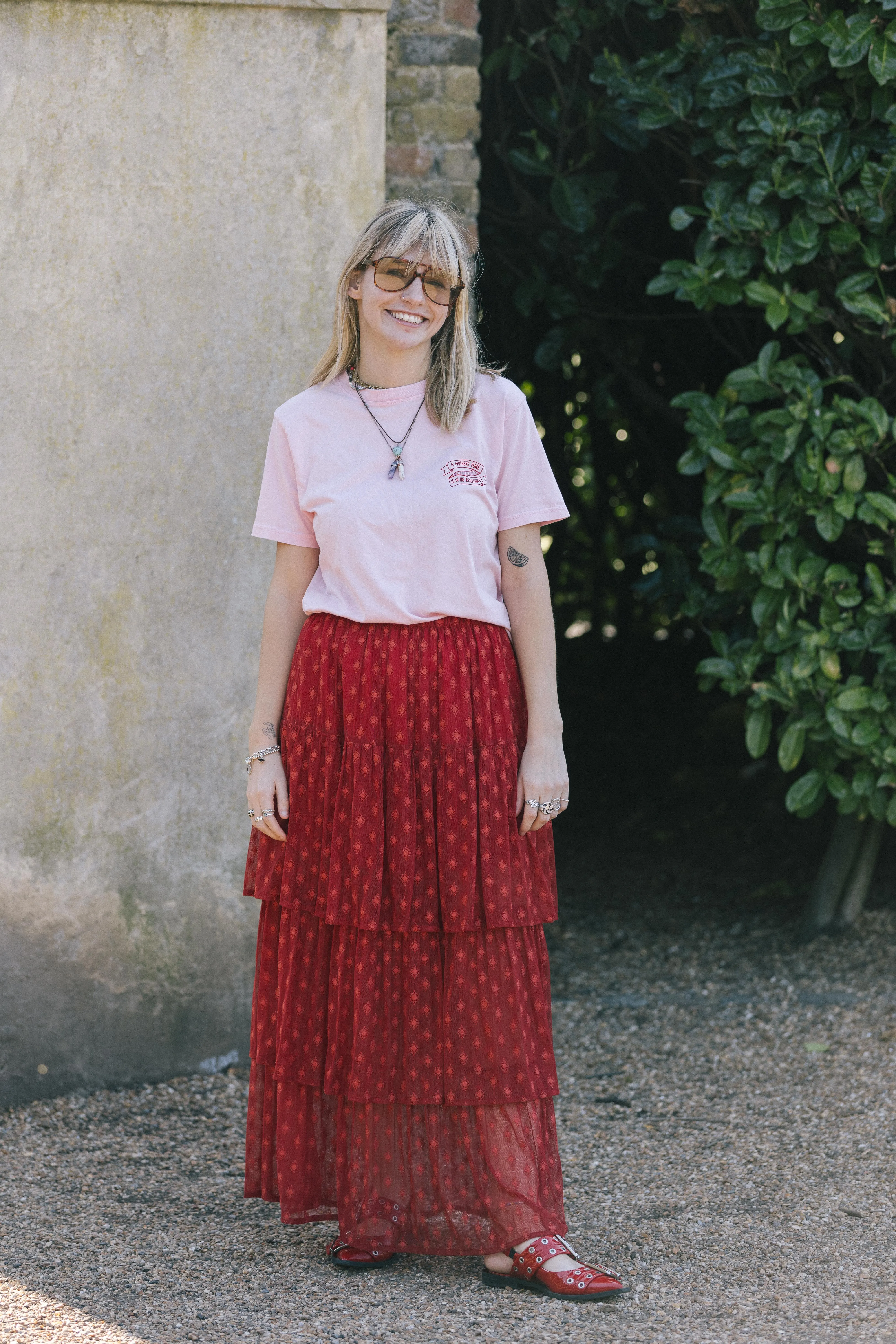 The Eclipse Skirt in Red