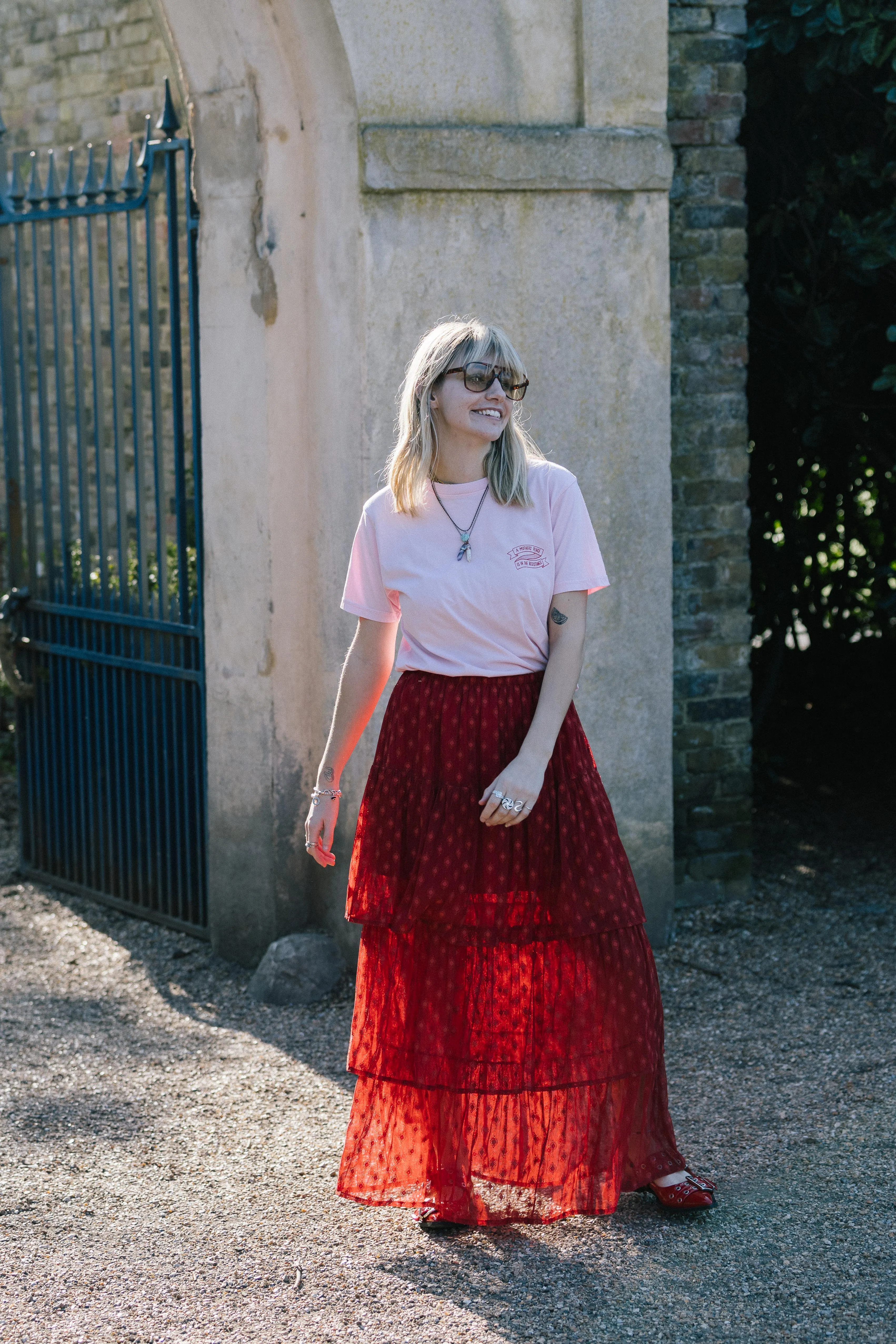The Eclipse Skirt in Red