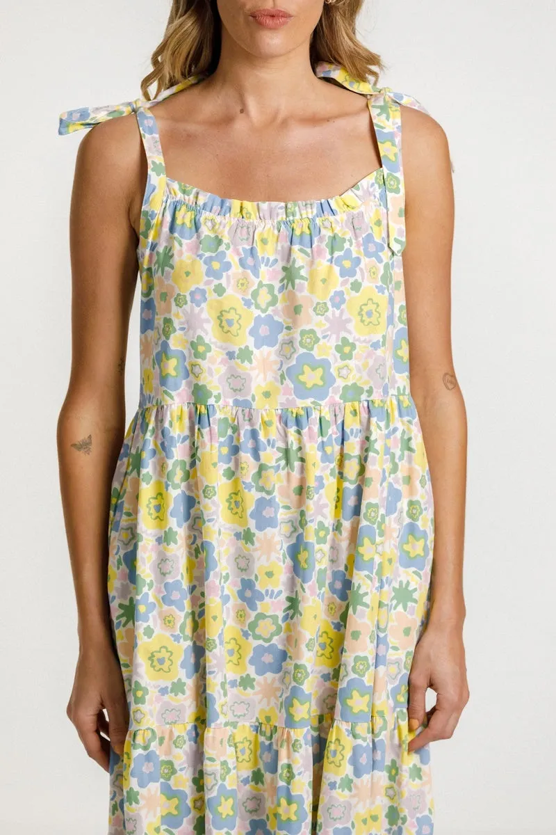 Thing Thing - Tie Up Ziggy Dress - Paradise Print