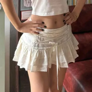 Three-Layers Mini Skirt