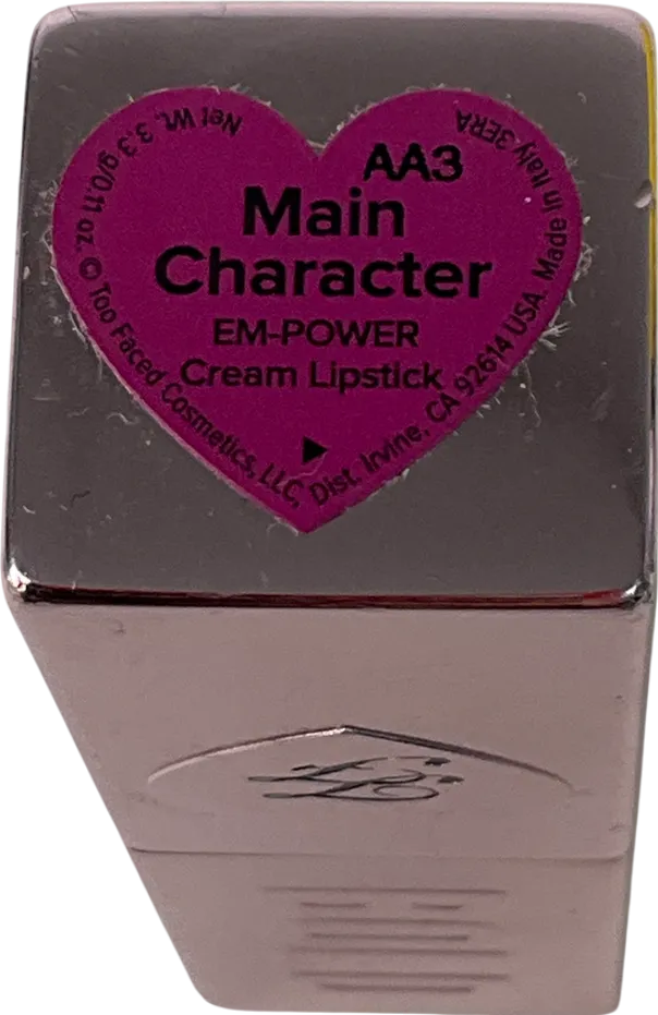 Too Faced Lady Bold Em-power Pigment Lipstick Main Character 3.3