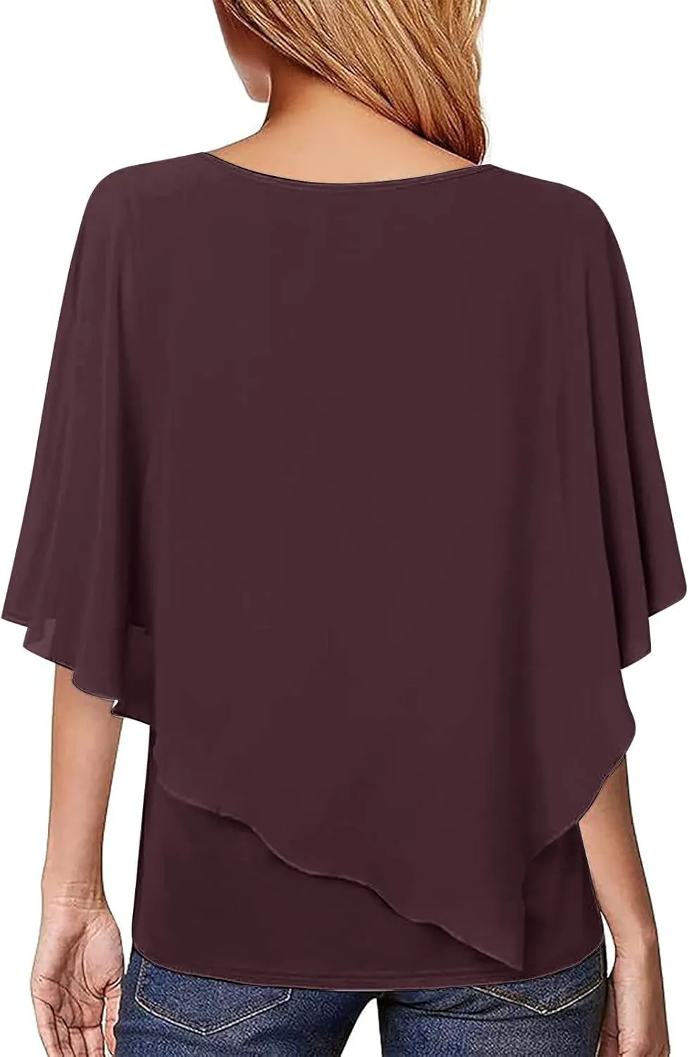 Tshirt Dress Women Plain Short Sleeve Batwing Sleeve Daily Dating Cute Blouses for Women Dressy Casual