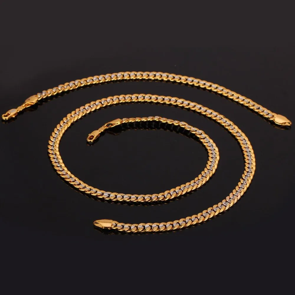 U7 Diamond Cut Miami Cuban Link Chain for Men Women Stainless Steel Curb Chain Necklace, Cool Hip Hop Jewelry Silver/Black/18K Gold Plated Chains, Width 3/6/9/12mm,18/20/22/24/26/28/30 Inch