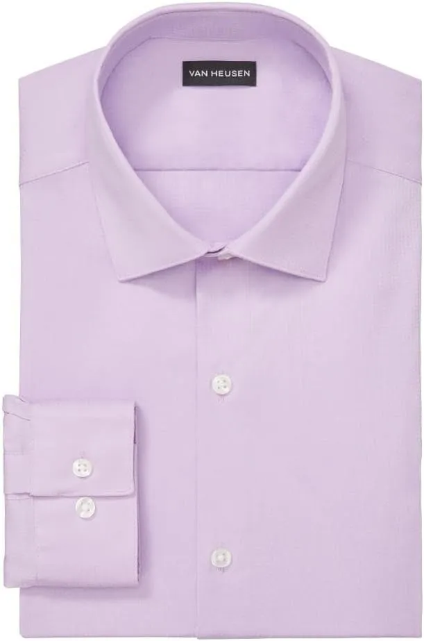 Van Heusen Men's Dress Shirt Slim Fit Stain Shield Stretch