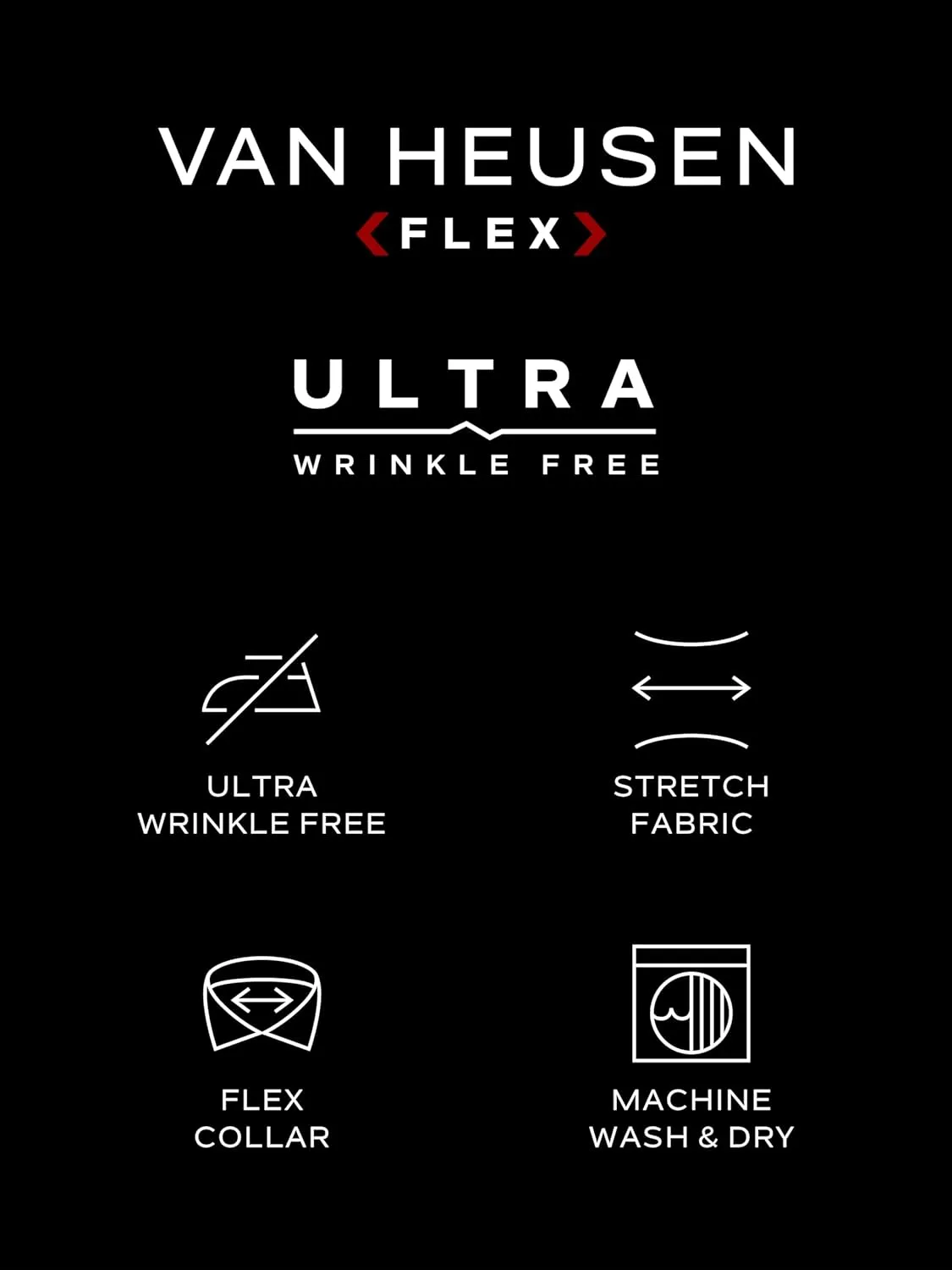 Van Heusen Men's Dress Shirt Slim Fit Ultra Wrinkle Free Flex Collar Stretch