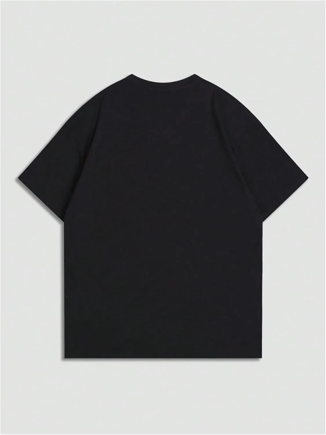 Verdusa Men's Oversized Graphic Tees Round Neck Going Out Tops Summer T Shirt