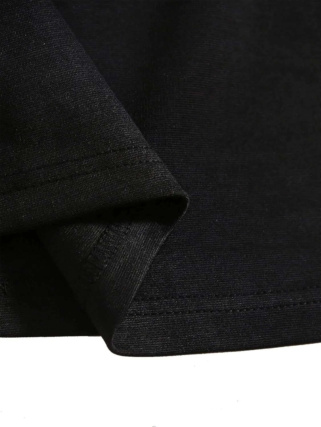 Verdusa Women's Split Hem Zipper Side Bodycon Mini Skirt
