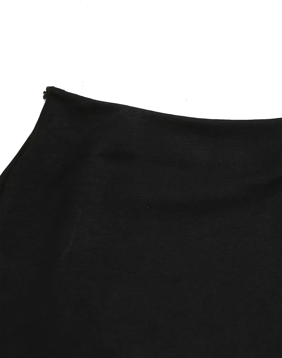 Verdusa Women's Split Hem Zipper Side Bodycon Mini Skirt
