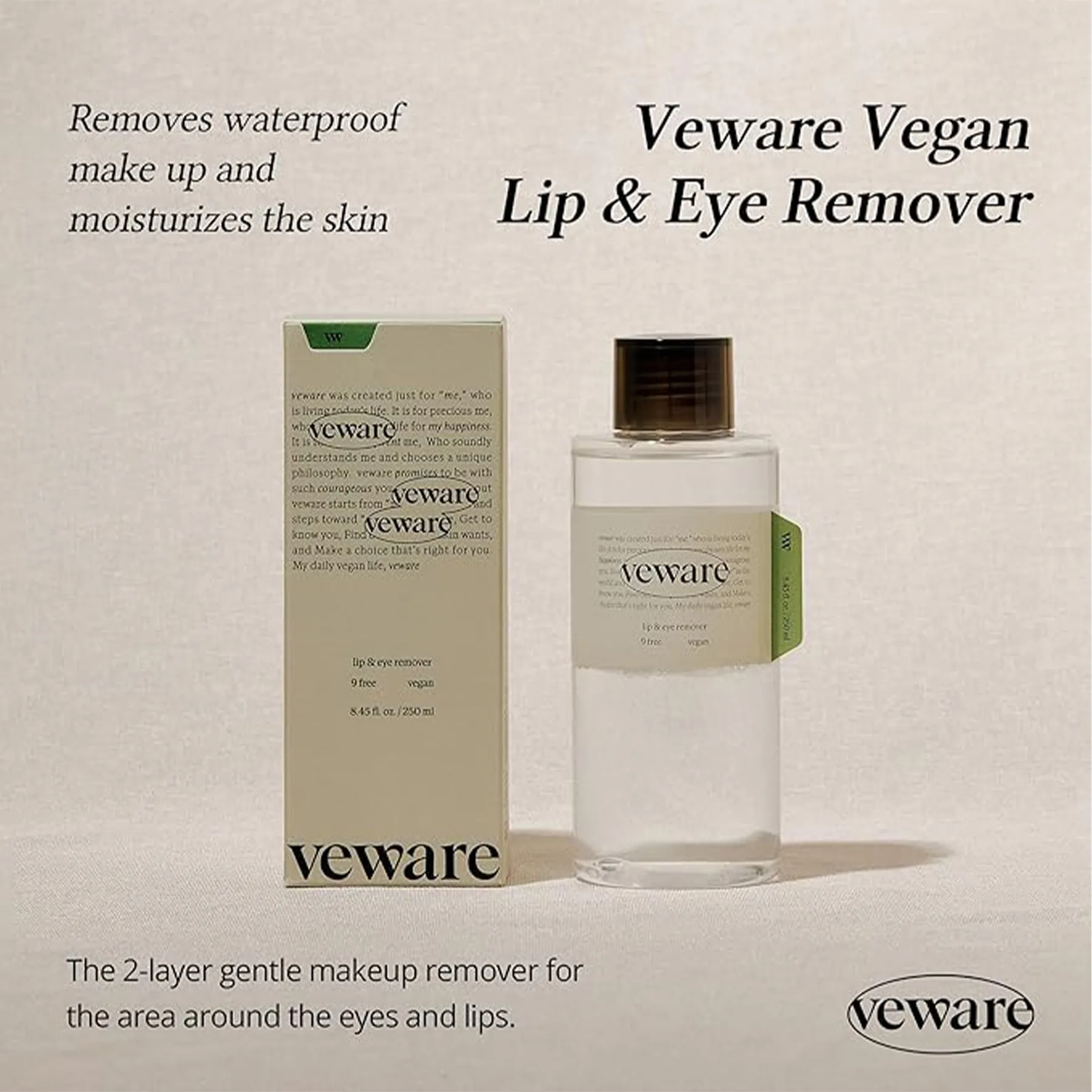 Veware Vegan Lip&Eye Remover 250Ml