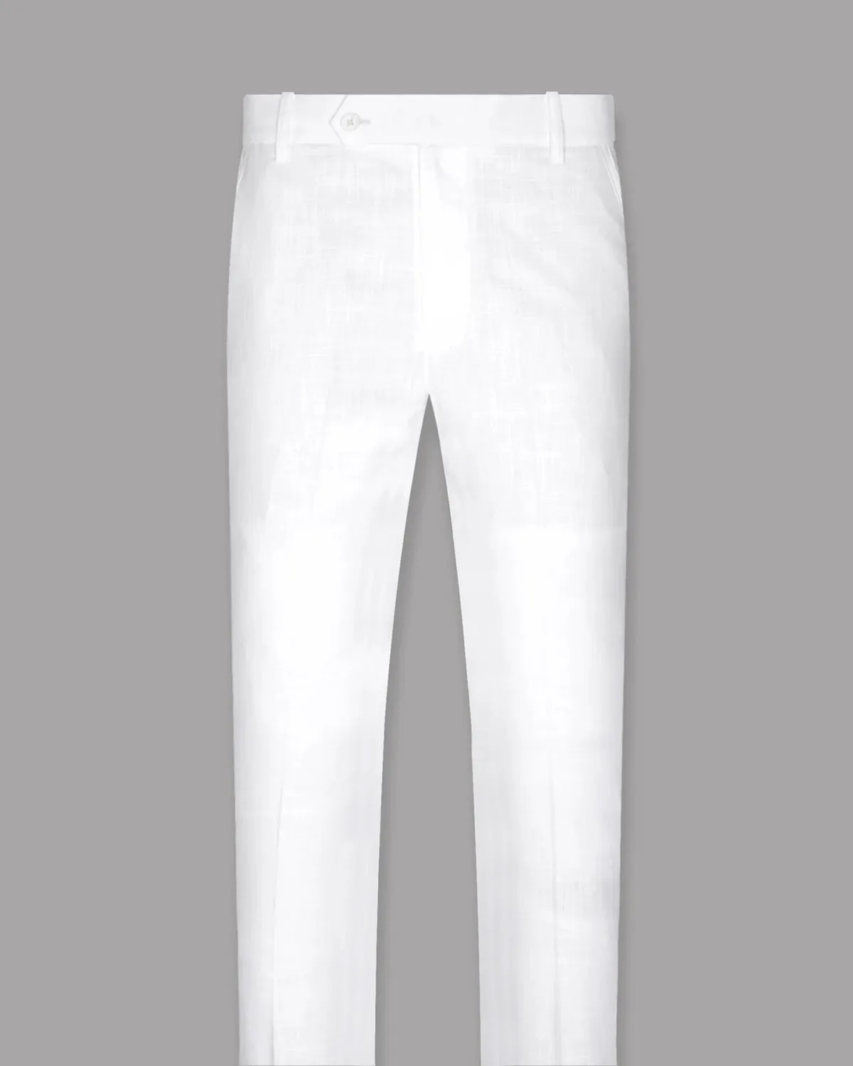 White Luxurious Linen Pant