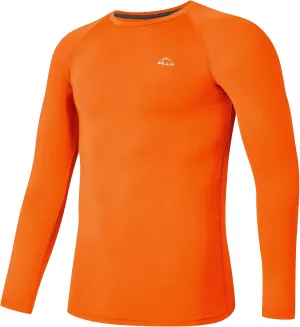 Willit Boys' Compression Shirts Youth Long Sleeve Football Undershirts Kids Quick Dry Baseball Baselayer