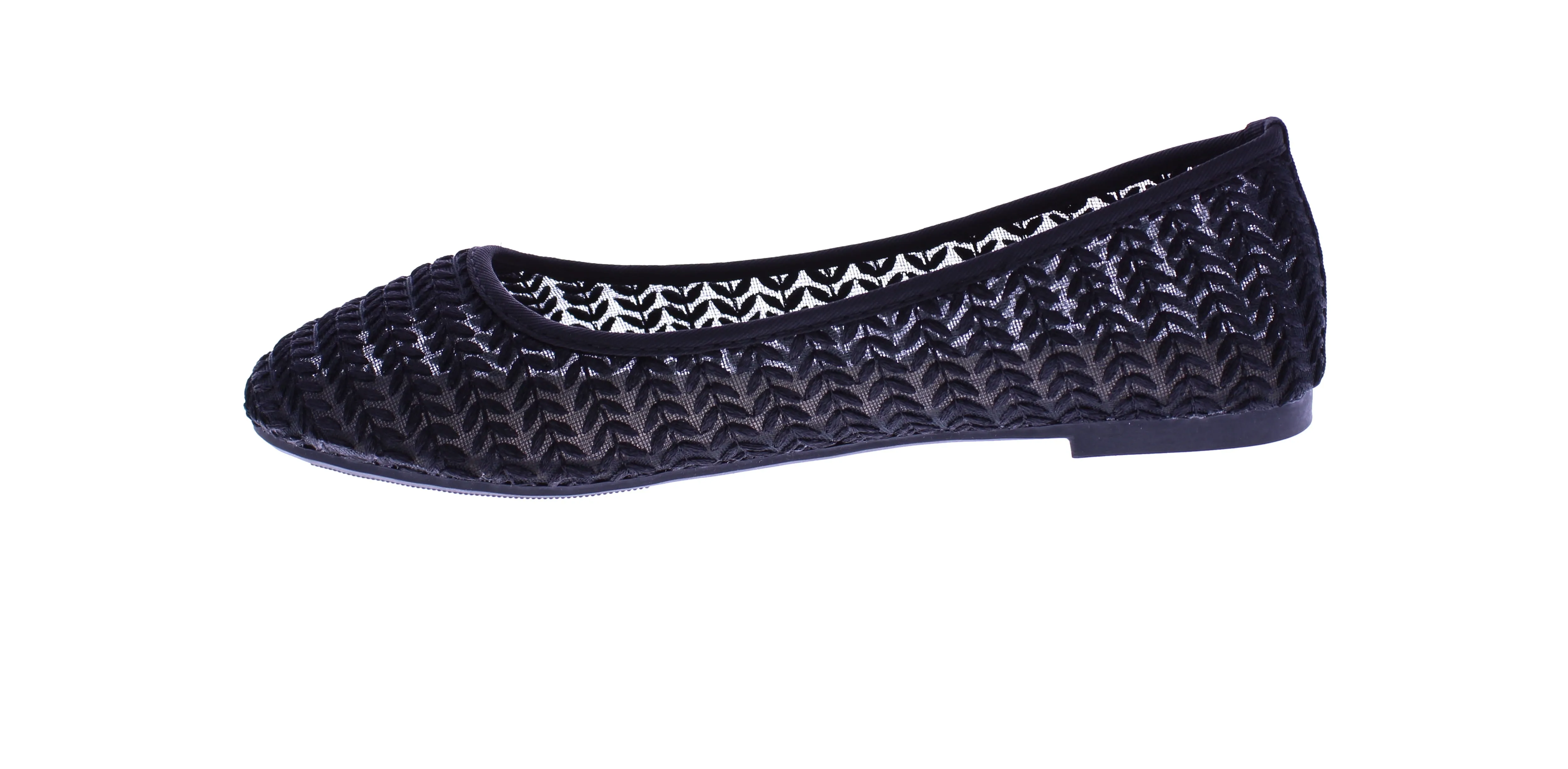 Women Embroidered Lace Ballerina