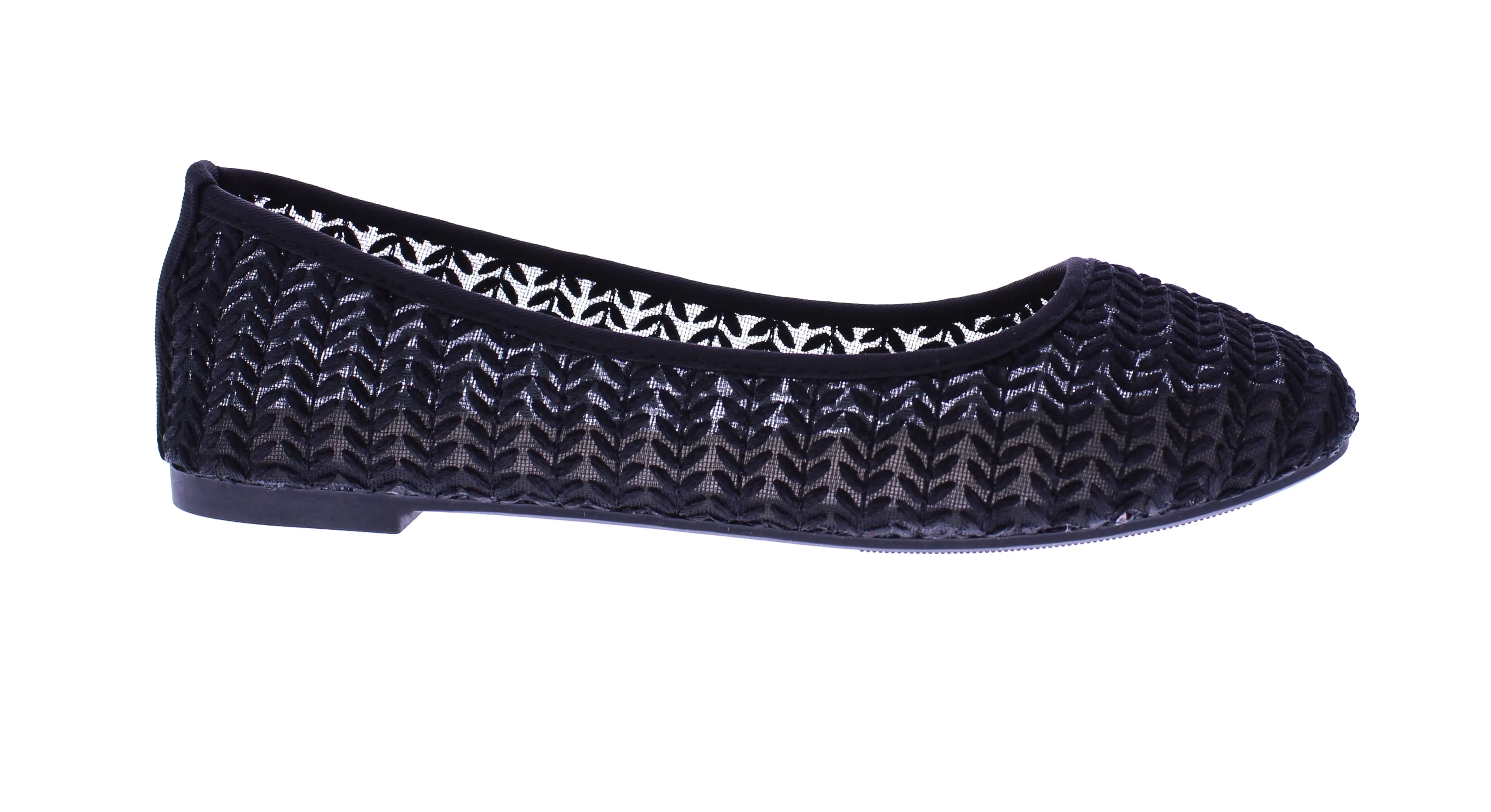 Women Embroidered Lace Ballerina