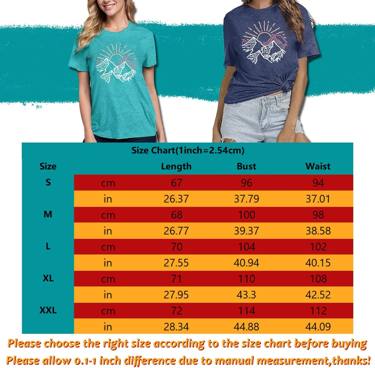 Women Mountain Shirts and So The Adventure Begins Tshirt Sunshine Moon Nature Pine Graphic Tees Heart Let's Go Find It Top