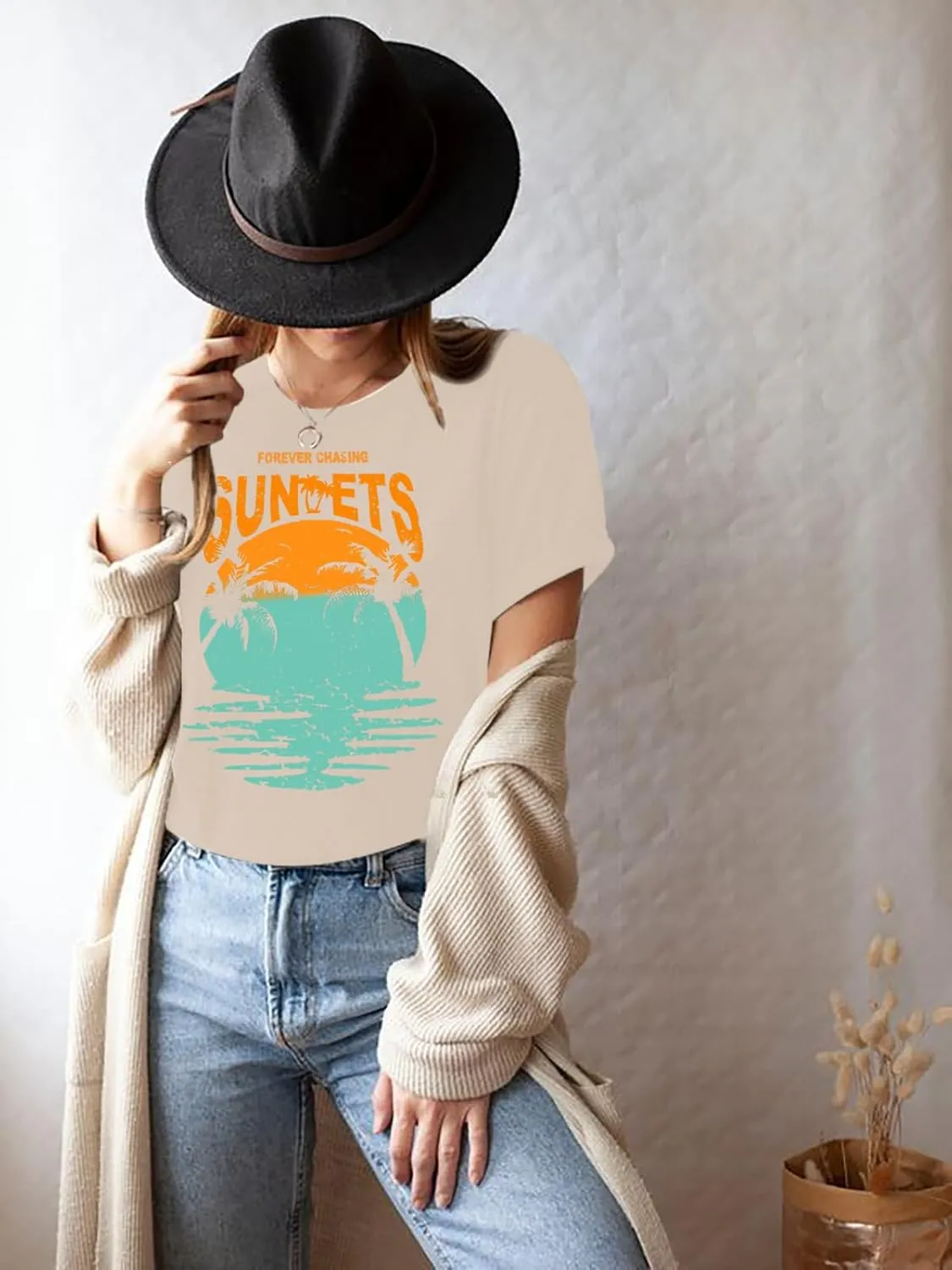 Womens Graphic Tees Funny Sayings Letter Print Casual Top Workout Basic Tunic Shirt