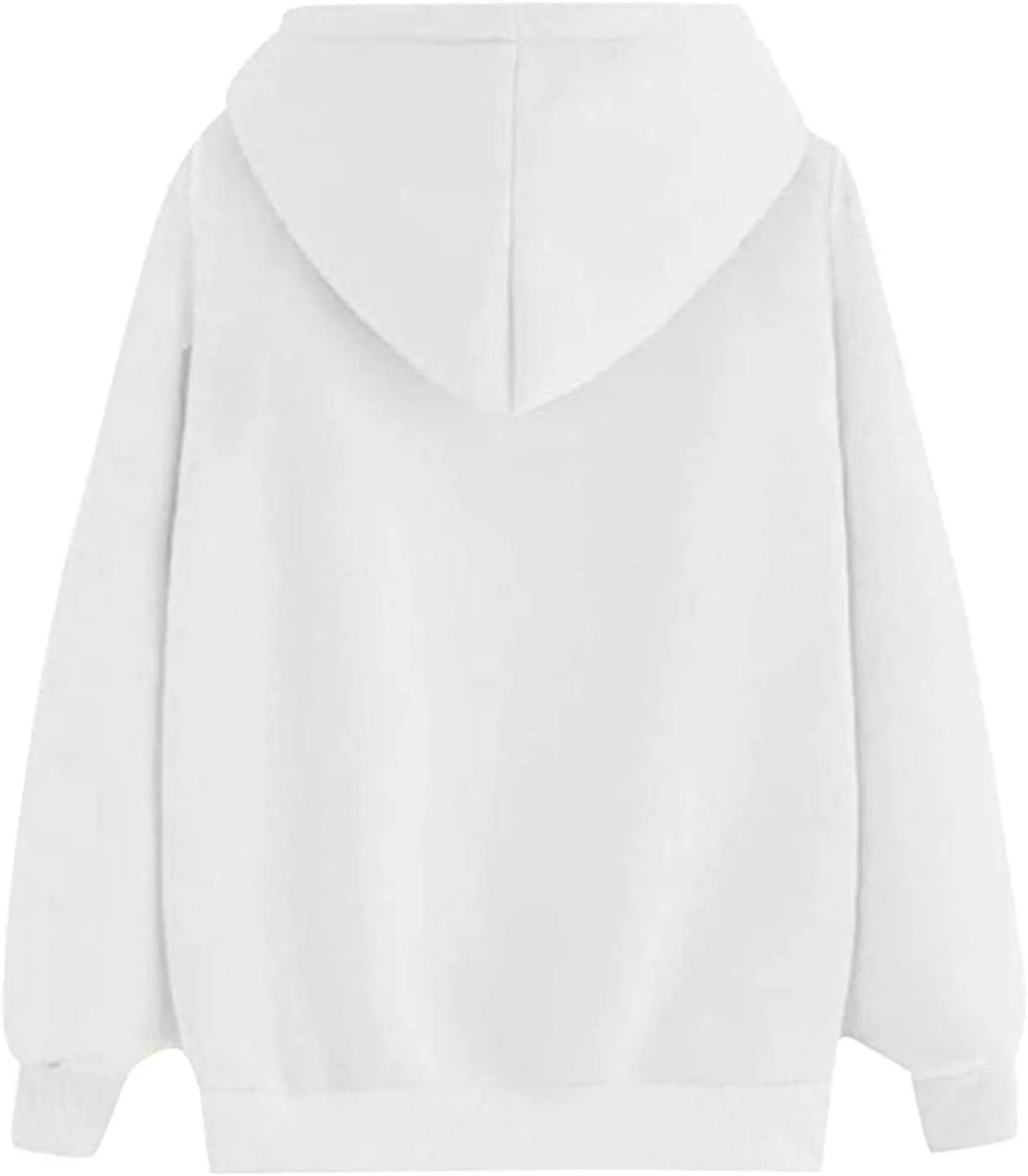 Womens Hoodies Pullover Fall Fashion Love Heart Print Long Sleeve Oversized Sweatshirt Loose Fit Blouses with Pockets