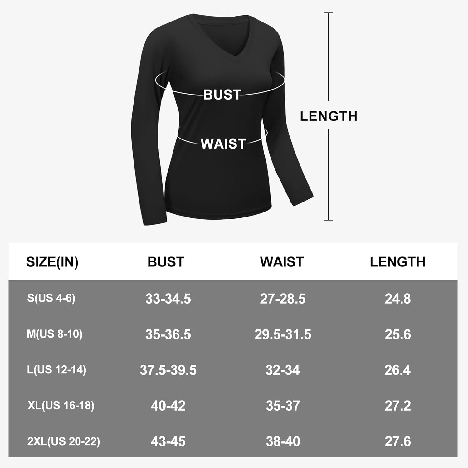 Womens Long Sleeve Workout Tops Moisture Wicking Athletic Shirts Running Quick Dry V Neck T Shirts for Women