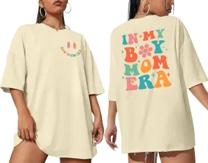 Women's Mama Shirt: Oversized Mama Shirts Trendy Mom T Shirt Loose Casual Summer Shirts Letter Print Short Sleeve Tops
