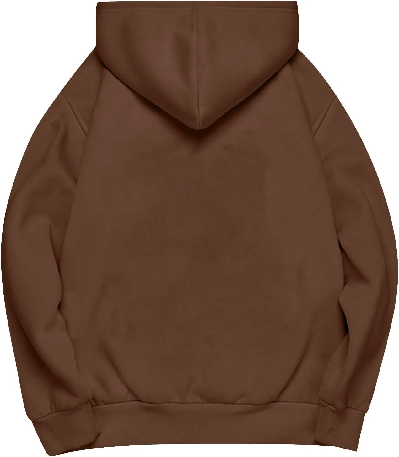 Womens Oversized Hoodies Long Sleeve Pocket Drop Shoulder Pullovers Top Solid Basic Loose Hoodie Sweatshirt