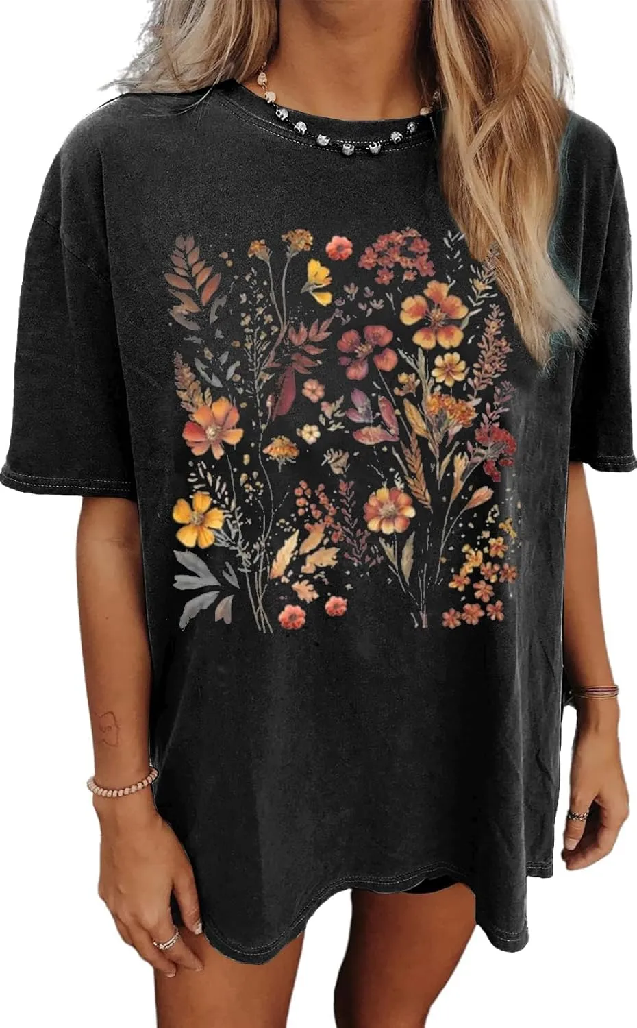 Womens Oversized Tshirt Graphic Tees Summer Casual Short Sleeves Tops Beach Vacation Clothes