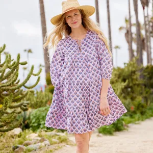 Womens Short Indira Dress - Lavender Jasmine