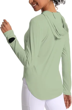 Women's Sun Shirt Hoodie Rash Guard Long Sleeve SPF UV Protection T-Shirts UPF 50  Hiking Quick Dry Lightweight