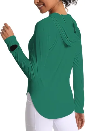 Women's Sun Shirt Hoodie Rash Guard Long Sleeve SPF UV Protection T-Shirts UPF 50  Hiking Quick Dry Lightweight