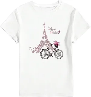 Women's Vintage Graphic Tees Summer Short Sleeve Crewneck T-Shirt Casual Tops
