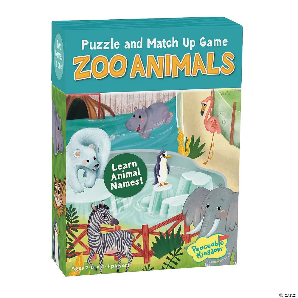 Zoo Animal Match Up Game